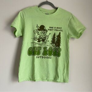Brisco Brands give a hoot don’t pollute outdoors shirt small